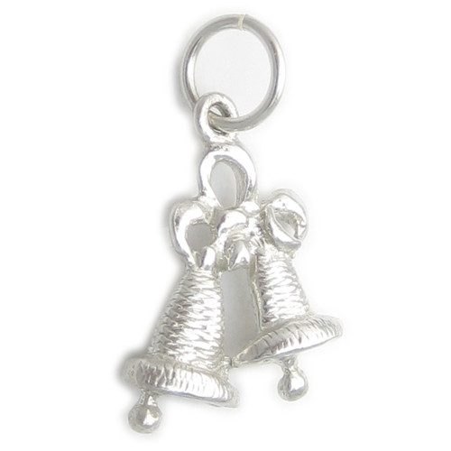 Wedding Bells sterling silver charm .925 x 1 Weddings Bell charms