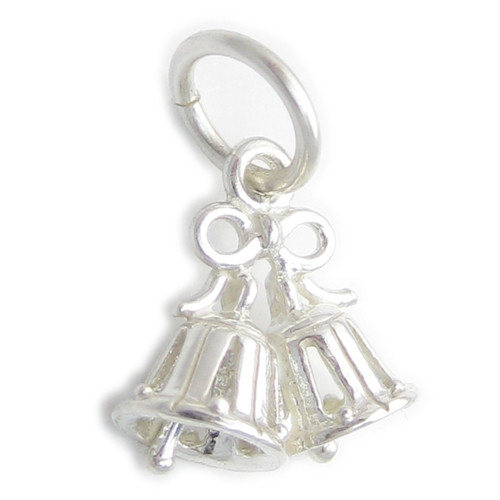 Bells sterling silver charm .925 Wedding Bell charms