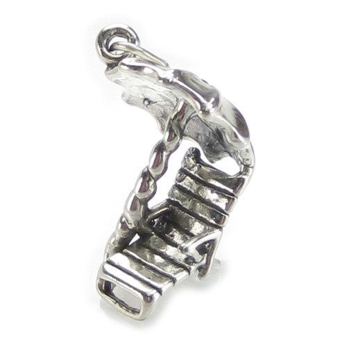 Beach chair and Umbrella sterling silver charm .925 x 1 Holiday charms