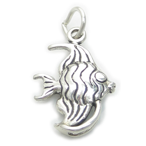 Angel Fish sterling silver charm .925 x 1 Fishes charms