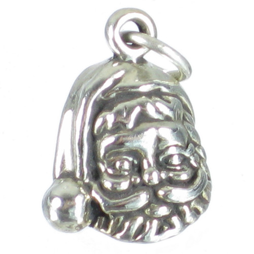 Father Christmas - Santa sterling silver charm .925 Xmas charms