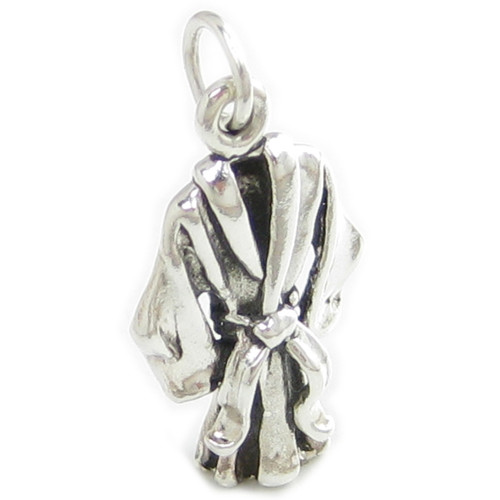 Martial Arts Jacket sterling silver charm Judo Kung Fu Tae Kwon Do