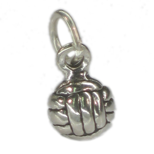 Volleyball SMALL sterling silver charm .925 x 1 Volleyballs charms