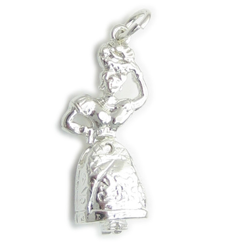Carmen Miranda dancing sterling silver charm .925 Dancer charms