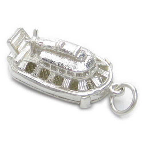 Hovercraft opening sterling silver charm .925 x 1 Hover Craft charms