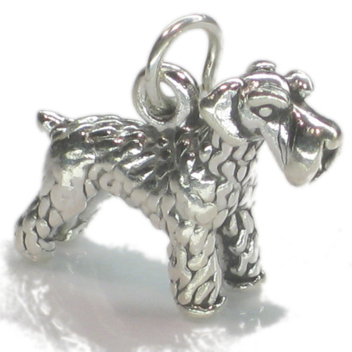 Schnauzer dog sterling silver charm .925 x 1 Schnauzers Dogs charms A1