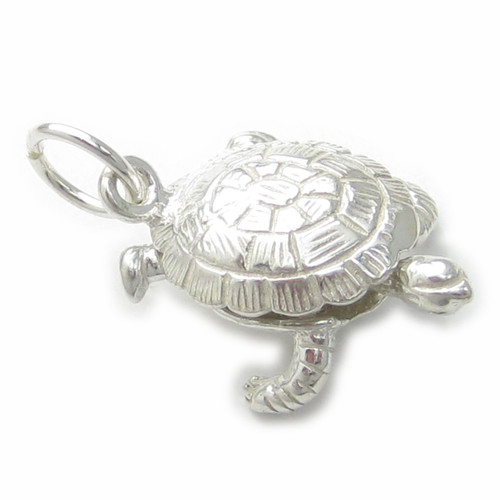 Tortoise Turtle Sterling Silver Charm .925 x1 Turtles Tortoises charms