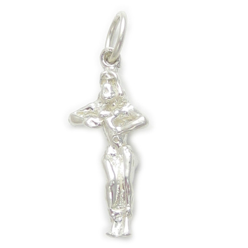 Exotic dancer sterling silver charm .925 x 1 Belly dancing charms