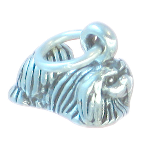 Pekingese Dog sterling silver TINY charm .925 x 1 TINY dogs charms