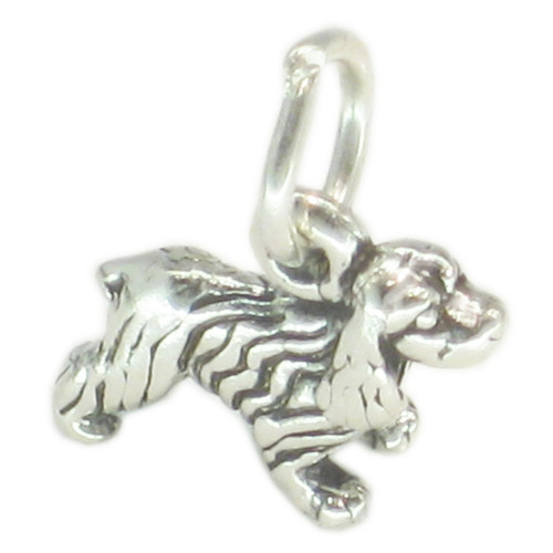 Cocker Spaniel SMALL sterling silver charm .925 x1 Spaniels Dogs charms