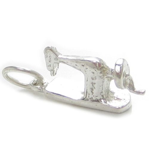 Sewing Machine sterling silver charm .925 x 1 Clothes making charms