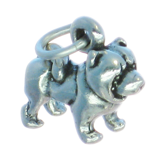 Chow sterling silver small dog charm .925 x 1 Chows Dogs charms