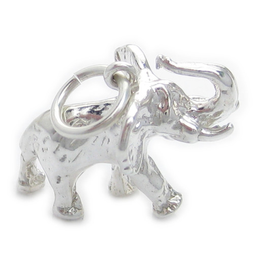 Elephant sterling silver charm .925 x 1 Elephants charms G