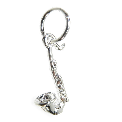 Saxophone small sterling silver charm .925 x 1 Music Charms