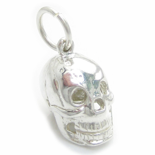 Skull sterling silver charm .925 x 1 Skulls Horror charms