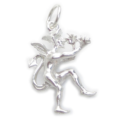 Devils Imp sterling silver charm .925 x 1 Naughty Devil charms