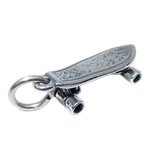 Skateboard sterling silver charm .925 Skater Skating Skate Board charms