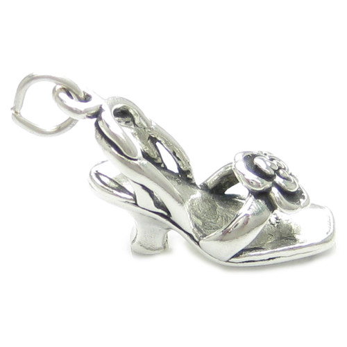 Open Toe Sandal sterling silver charm .925 x 1 Shoes Sandals charms