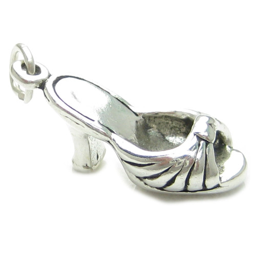 Sandal shoe sterling silver charm .925 Sandals shoes charms