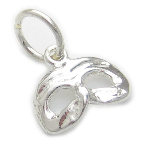 Theatre Mask TINY sterling silver charm .925 x 1 Masks charms