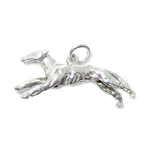Greyhound sterling silver charm .925 x 1 Racing dogs and Greyhounds charms A1