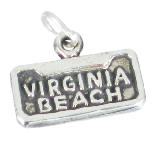 Virginia Beach sterling silver charm .925 x 1 USA North America charms