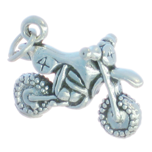 Dirt Bike Motorbike sterling silver charm .925 x 1 Bikes charms