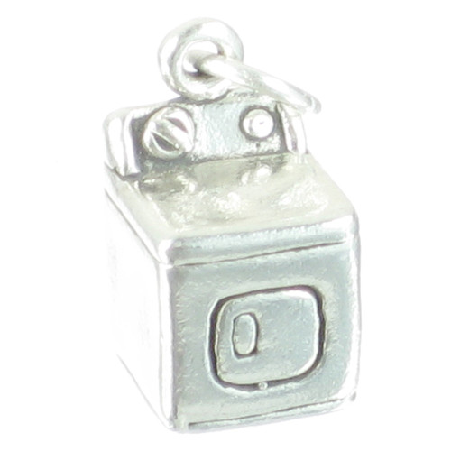 Tumble Dryer Washing Machine sterling silver charm .925 Clothes