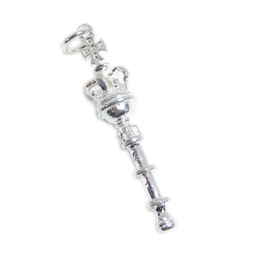 Sceptre sterling silver charm .925 x 1 Royal Sceptres charms B