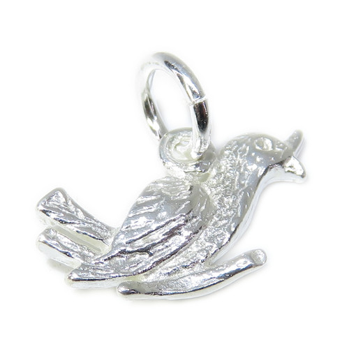 Lovebird sterling silver charm .925 x 1 Loving Birds Lovebirds charms B