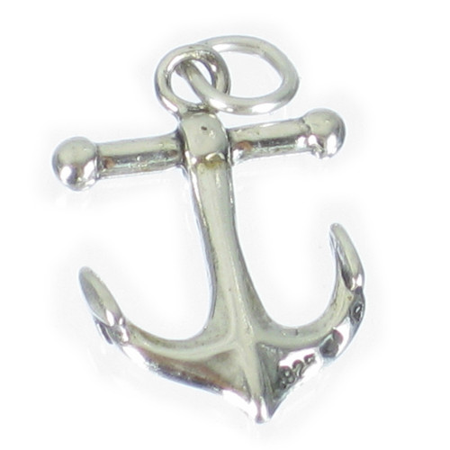 Anchor sterling silver charm pendant .925 x 1 Anchors Yachting charms