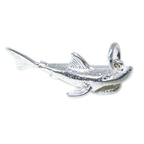 Shark sterling silver charm .925 x 1 Big Fish & Sharks charms