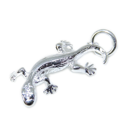 Lizard sterling silver charm .925 x 1 Reptiles & Lizards charms A1