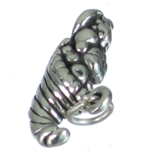Cornucopia sterling silver charm .925 x 1 Horn of Plenty charms