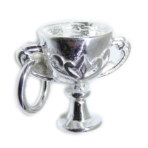 Cup - Chalice - Trophy sterling silver charm .925 Cups & Trophies charms A