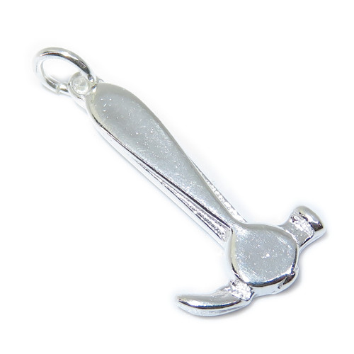 Claw Hammer sterling silver charm .925 x 1 Tools & Hammers charms A