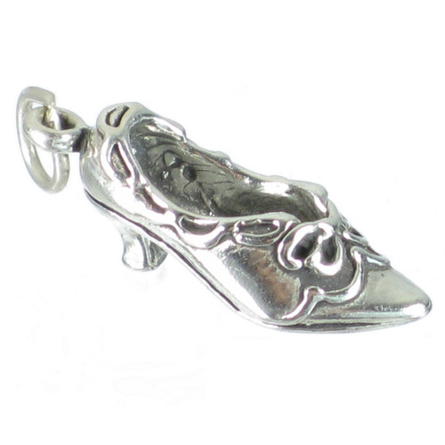 Shoe sterling silver charm .925 x 1 Ladies Ladys Shoes charms