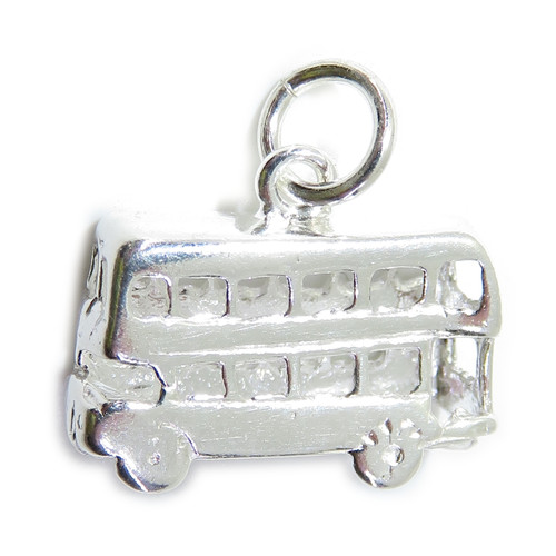 London Double Decker Bus sterling silver charm .925 x 1 buses charms B