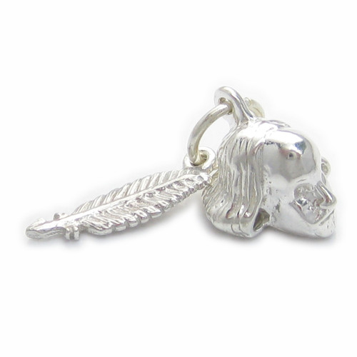 William Shakespear and Quill sterling silver charm .925 x 1 Writer charms
