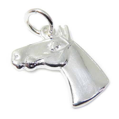Horse sterling silver 2d charm .925 Horses charms A1