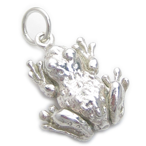 Frog - Toad sterling silver charm .925 Frogs - Toads charms