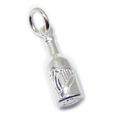 Bottle of Guinness Beer sterling silver charm .925 Drinking & Drinks charms