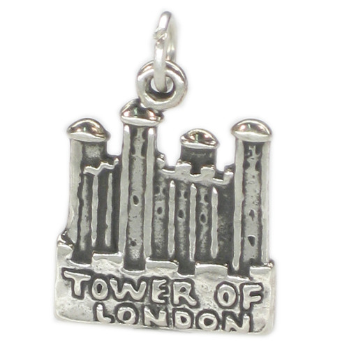 Tower of London sterling silver charm .925 x 1 Famous London Landmarks