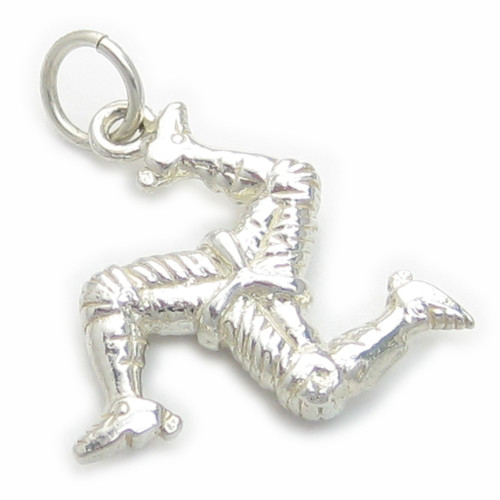 Isle of Man 3 legged sterling silver charm .925 Manx Mann charms