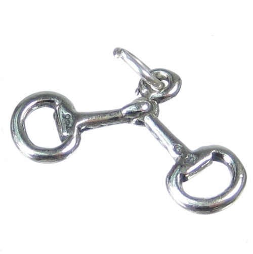 Bridle Snaffle sterling silver charm .925 Horse Riding charms