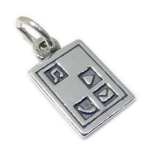 Smart phone - Tablet sterling silver charm .925 x 1 Phones & Tablets charms A1
