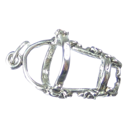 Bridle for Horses sterling silver charm .925 x 1 Horse Bridles charms