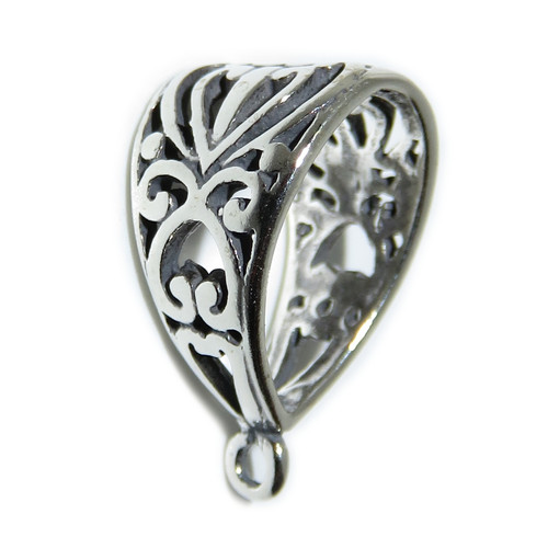 Bail sterling silver - Make a charm into a pendant .925 x 1 Pendants Bails A
