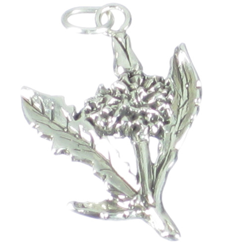 Dandelion sterling silver charm pendant .925 x1 Dandelions Flowers