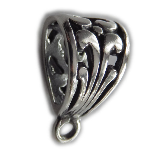 Bail sterling silver - Make a charm into a pendant .925 x 1 Pendants Bails D